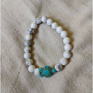 Turquoise Turtle Charm Bracelet